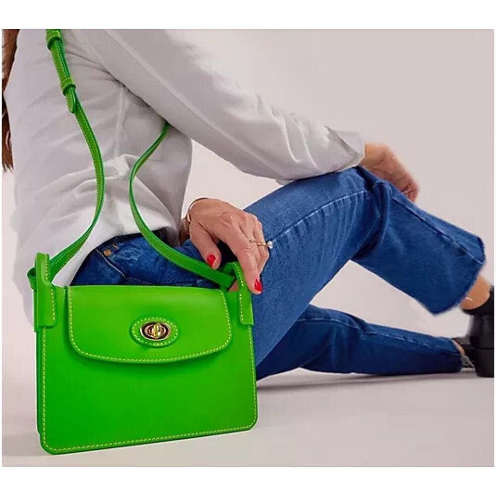 Dooney & Bourke Smooth Leather Pinky Bag Kelly Green A653792